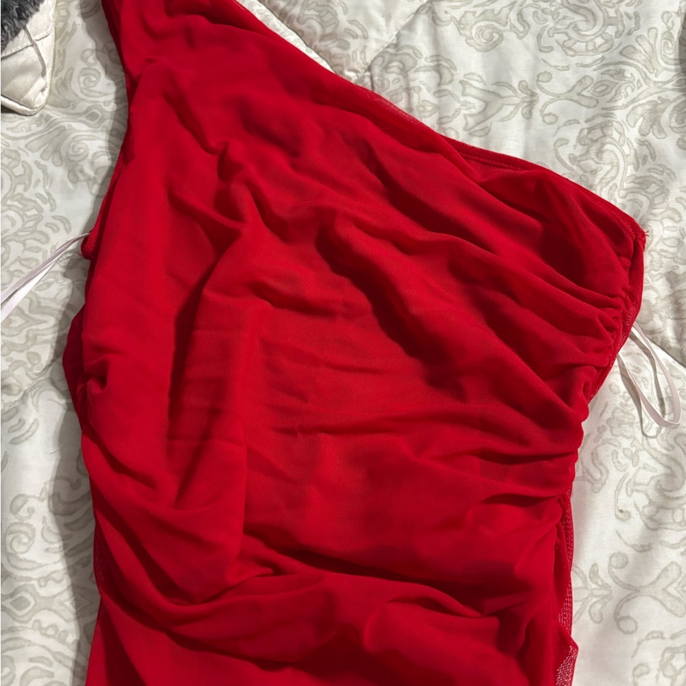 SHEIN Bold Red Dress